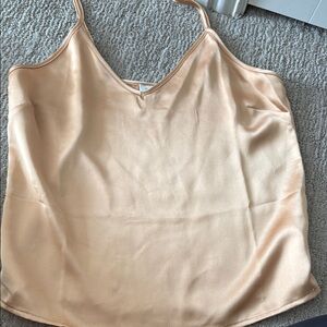 Women's Gold Satin Top